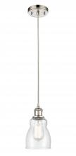 Innovations Lighting 516-1P-PN-G394 - Ellery - 1 Light - 5 inch - Polished Nickel - Cord hung - Mini Pendant