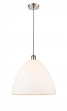 Innovations Lighting 516-1P-SN-GBD-161 - Bristol - 1 Light - 16 inch - Brushed Satin Nickel - Cord hung - Pendant