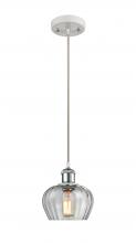 Innovations Lighting 516-1P-WPC-G92 - Fenton - 1 Light - 7 inch - White Polished Chrome - Cord hung - Mini Pendant