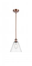 Innovations Lighting 516-1S-AC-GBC-82 - Berkshire - 1 Light - 8 inch - Antique Copper - Mini Pendant