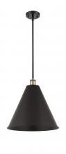 Innovations Lighting 516-1S-BAB-MBC-16-BK - Berkshire - 1 Light - 16 inch - Black Antique Brass - Pendant