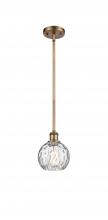 Innovations Lighting 516-1S-BB-G1215-6 - Athens Water Glass - 1 Light - 6 inch - Brushed Brass - Mini Pendant