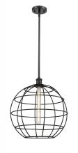 Innovations Lighting 516-1S-BK-CE-16-BK - Lake Placid - 1 Light - 16 inch - Matte Black - Multi Pendant