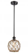 Innovations Lighting 516-1S-OB-G122-8RB - Farmhouse Rope - 1 Light - 8 inch - Oil Rubbed Bronze - Mini Pendant