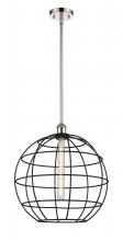 Innovations Lighting 516-1S-PN-CE-16-BK - Lake Placid - 1 Light - 16 inch - Polished Nickel - Multi Pendant