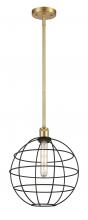 Innovations Lighting 516-1S-SG-CE-12-BK - Lake Placid - 1 Light - 12 inch - Satin Gold - Multi Pendant