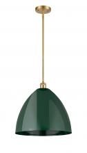 Innovations Lighting 516-1S-SG-MBD-16-GR - Plymouth - 1 Light - 16 inch - Satin Gold - Pendant