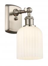 Innovations Lighting 516-1W-SN-G559-5GWH - Bridal Veil - 1 Light - 5 inch - Brushed Satin Nickel - Sconce