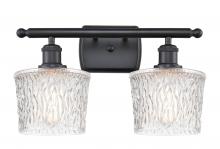 Innovations Lighting 516-2W-BK-G402 - Niagara - 2 Light - 17 inch - Matte Black - Bath Vanity Light