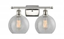 Innovations Lighting 516-2W-PN-G125 - Athens - 2 Light - 18 inch - Polished Nickel - Bath Vanity Light