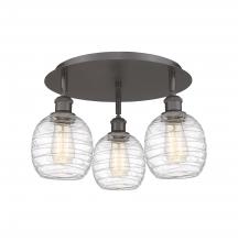 Innovations Lighting 516-3C-OB-G1013 - Belfast - 3 Light - 18 inch - Oil Rubbed Bronze - Flush Mount