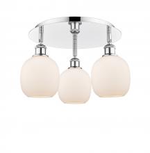 Innovations Lighting 516-3C-PC-G101 - Belfast - 3 Light - 18 inch - Polished Chrome - Flush Mount