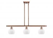 Innovations Lighting 516-3I-AC-G91 - Fenton - 3 Light - 36 inch - Antique Copper - Cord hung - Island Light