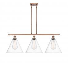 Innovations Lighting 516-3I-AC-GBC-122 - Berkshire - 3 Light - 39 inch - Antique Copper - Stem hung - Island Light