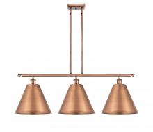 Innovations Lighting 516-3I-AC-MBC-12-AC - Berkshire - 3 Light - 39 inch - Antique Copper - Stem hung - Island Light