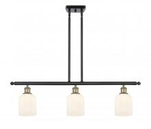 Innovations Lighting 516-3I-BAB-G559-5GWH - Bridal Veil - 3 Light - 36 inch - Black Antique Brass - Cord hung - Island Light