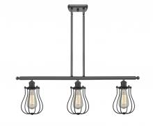 Innovations Lighting 516-3I-BK-CE513-BK - Barrington - 3 Light - 36 inch - Matte Black - Cord hung - Island Light