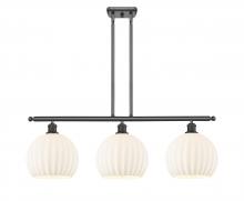 Innovations Lighting 516-3I-OB-G1217-10WV - White Venetian - 3 Light - 37 inch - Oil Rubbed Bronze - Stem Hung - Island Light