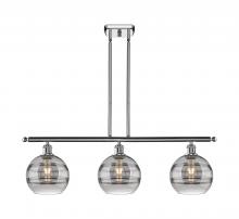 Innovations Lighting 516-3I-PC-G556-8SM - Rochester - 3 Light - 36 inch - Polished Chrome - Cord hung - Island Light