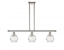 Innovations Lighting 516-3I-PN-G1213-6-LED - Athens Deco Swirl - 3 Light - 36 inch - Polished Nickel - Cord hung - Island Light