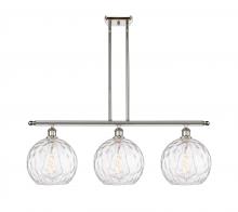 Innovations Lighting 516-3I-PN-G1215-10 - Athens Water Glass - 3 Light - 37 inch - Polished Nickel - Cord hung - Island Light