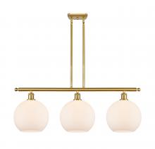 Innovations Lighting 516-3I-SG-G121-10 - Athens - 3 Light - 37 inch - Satin Gold - Stem Hung - Island Light