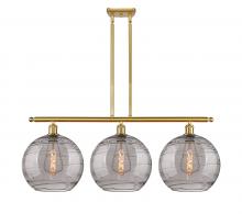 Innovations Lighting 516-3I-SG-G1213-12SM - Athens Deco Swirl - 3 Light - 39 inch - Satin Gold - Cord hung - Island Light