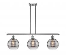 Innovations Lighting 516-3I-SN-G556-8SM - Rochester - 3 Light - 36 inch - Brushed Satin Nickel - Cord hung - Island Light