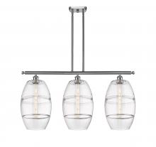 Innovations Lighting 516-3I-SN-G557-10CL - Vaz - 3 Light - 37 inch - Brushed Satin Nickel - Cord hung - Island Light