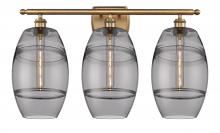 Innovations Lighting 516-3W-BB-G557-8SM - Vaz - 3 Light - 28 inch - Brushed Brass - Bath Vanity Light