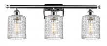 Innovations Lighting 516-3W-PC-G112C-5CL - Cobbleskill - 3 Light - 25 inch - Polished Chrome - Bath Vanity Light