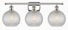 Innovations Lighting 516-3W-PN-G122C-8CL - Athens - 3 Light - 28 inch - Polished Nickel - Bath Vanity Light