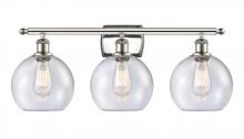 Innovations Lighting 516-3W-PN-G124 - Athens - 3 Light - 28 inch - Polished Nickel - Bath Vanity Light