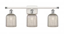 Innovations Lighting 516-3W-WPC-G559-5ME - Bridal Veil - 3 Light - 25 inch - White Polished Chrome - Bath Vanity Light