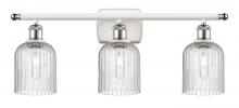 Innovations Lighting 516-3W-WPC-G559-5SDY - Bridal Veil - 3 Light - 25 inch - White Polished Chrome - Bath Vanity Light