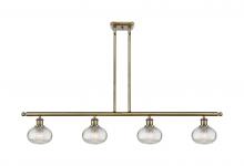 Innovations Lighting 516-4I-AB-G555-6CL - Ithaca - 4 Light - 48 inch - Antique Brass - Cord hung - Island Light