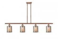 Innovations Lighting 516-4I-AC-G116 - Cobbleskill - 4 Light - 48 inch - Antique Copper - Stem hung - Island Light