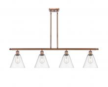 Innovations Lighting 516-4I-AC-GBC-82 - Berkshire - 4 Light - 48 inch - Antique Copper - Stem hung - Island Light