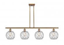 Innovations Lighting 516-4I-BB-G122-8RW - Farmhouse Rope - 4 Light - 48 inch - Brushed Brass - Cord hung - Island Light