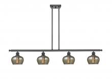 Innovations Lighting 516-4I-BK-G96 - Fenton - 4 Light - 48 inch - Matte Black - Stem hung - Island Light