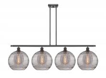 Innovations Lighting 516-4I-OB-G1213-12SM - Athens Deco Swirl - 4 Light - 50 inch - Oil Rubbed Bronze - Cord hung - Island Light