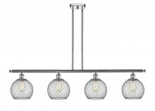 Innovations Lighting 516-4I-PC-G122-8CBK - Farmhouse Chicken Wire - 4 Light - 48 inch - Polished Chrome - Cord hung - Island Light