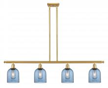 Innovations Lighting 516-4I-SG-G558-6BL - Bella - 4 Light - 48 inch - Satin Gold - Cord hung - Island Light