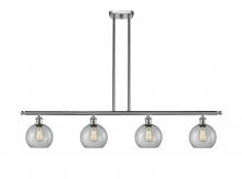 Innovations Lighting 516-4I-SN-G122-10 - Athens - 4 Light - 48 inch - Brushed Satin Nickel - Stem Hung - Island Light