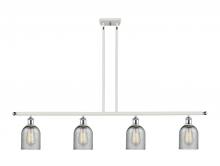 Innovations Lighting 516-4I-WPC-G257 - Caledonia - 4 Light - 48 inch - White Polished Chrome - Cord hung - Island Light