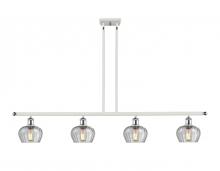 Innovations Lighting 516-4I-WPC-G92 - Fenton - 4 Light - 48 inch - White Polished Chrome - Stem hung - Island Light