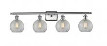 Innovations Lighting 516-4W-SN-G125-LED - Athens - 4 Light - 38 inch - Brushed Satin Nickel - Bath Vanity Light