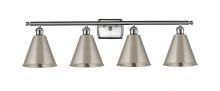 Innovations Lighting 516-4W-SN-MBC-8-SN - Berkshire - 4 Light - 38 inch - Brushed Satin Nickel - Bath Vanity Light