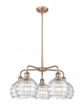 Innovations Lighting 516-5CR-AC-G1213-8 - Athens Deco Swirl - 5 Light - 26 inch - Antique Copper - Chandelier