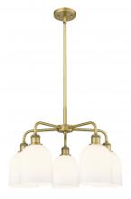 Innovations Lighting 516-5CR-BB-G558-6GWH - Bella - 5 Light - 24 inch - Brushed Brass - Chandelier